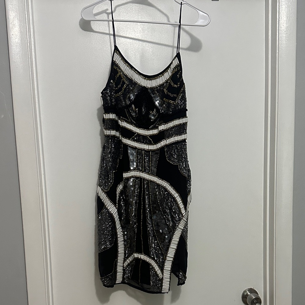 ASOS Black and Silver Mini Dress